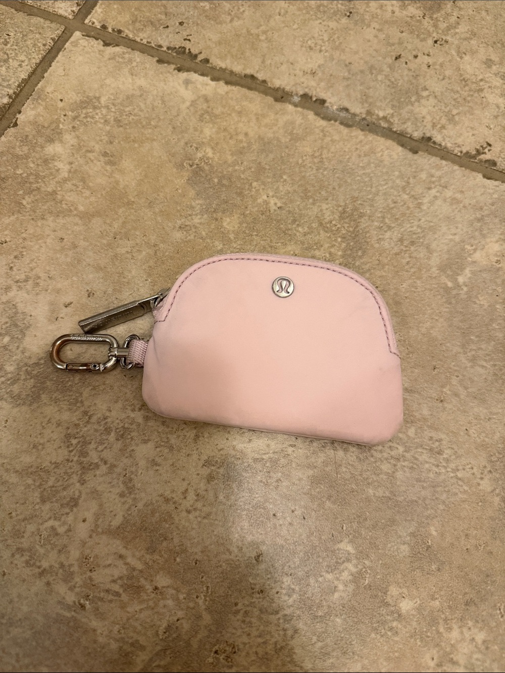 lululemon athletica Light Pink Key & Card Pouch with Clip